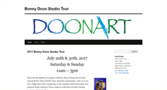 Desktop Screenshot of bonnydoonstudiotour.com